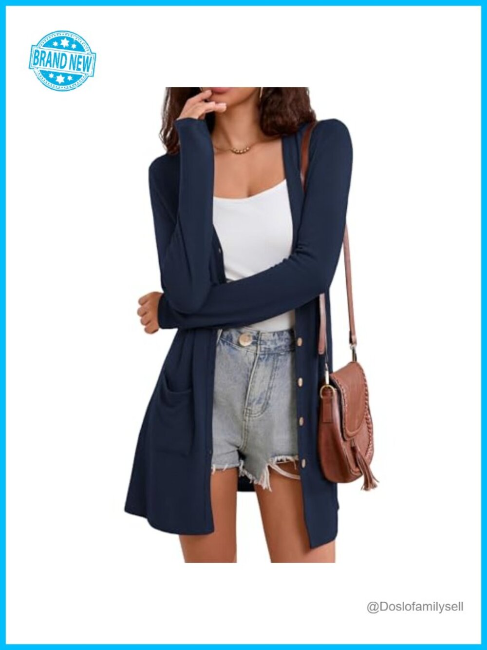 Womens Lightweight Long Sleeve Open Front Cardigan Sweater Duster